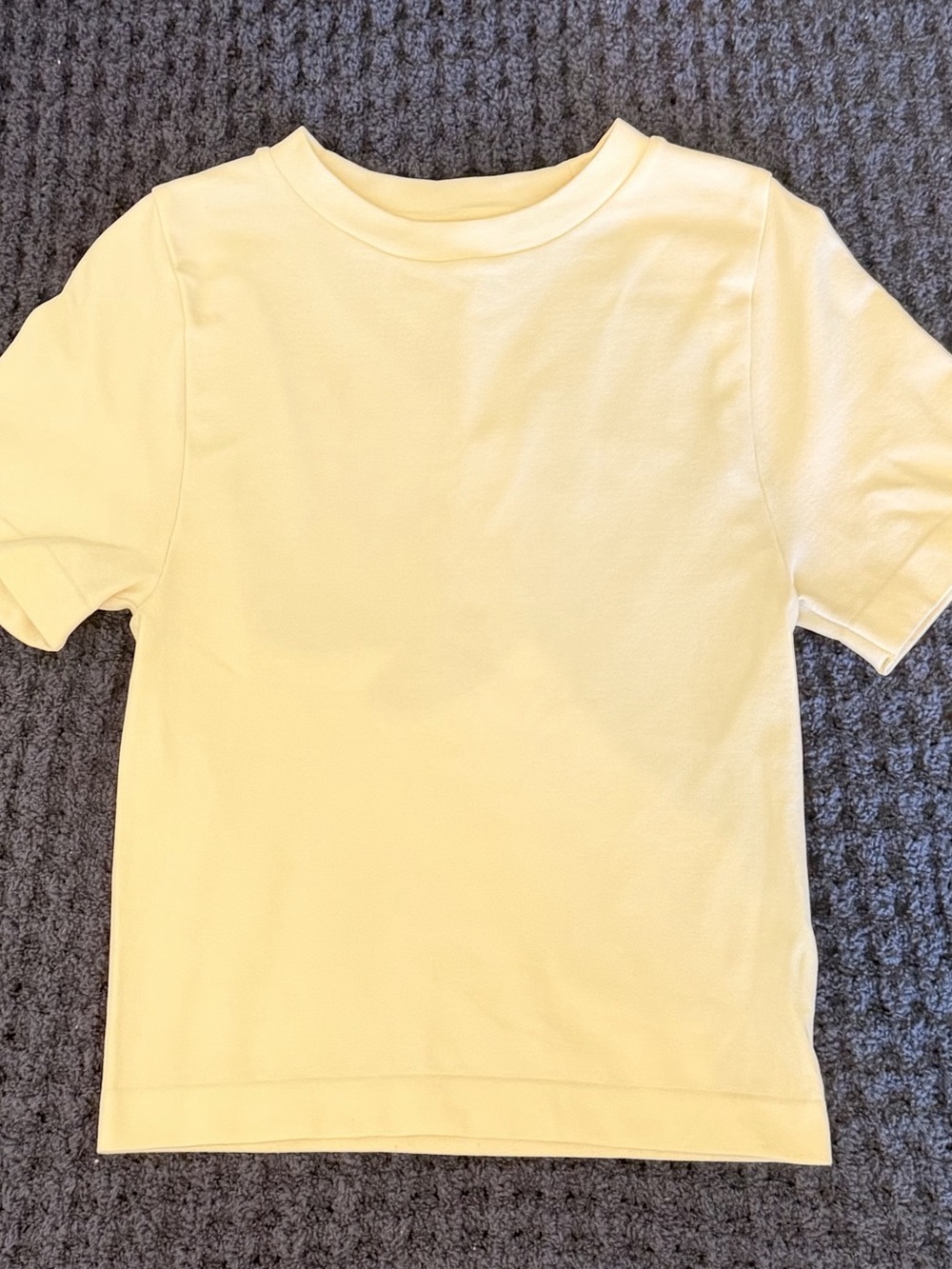 Short Sleeve Tee in Pale Yellow